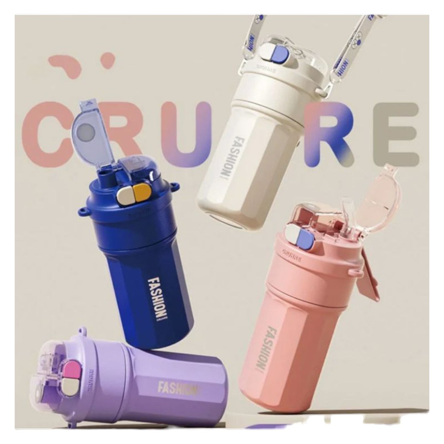 Termo Botella Fashion Termico En Acero